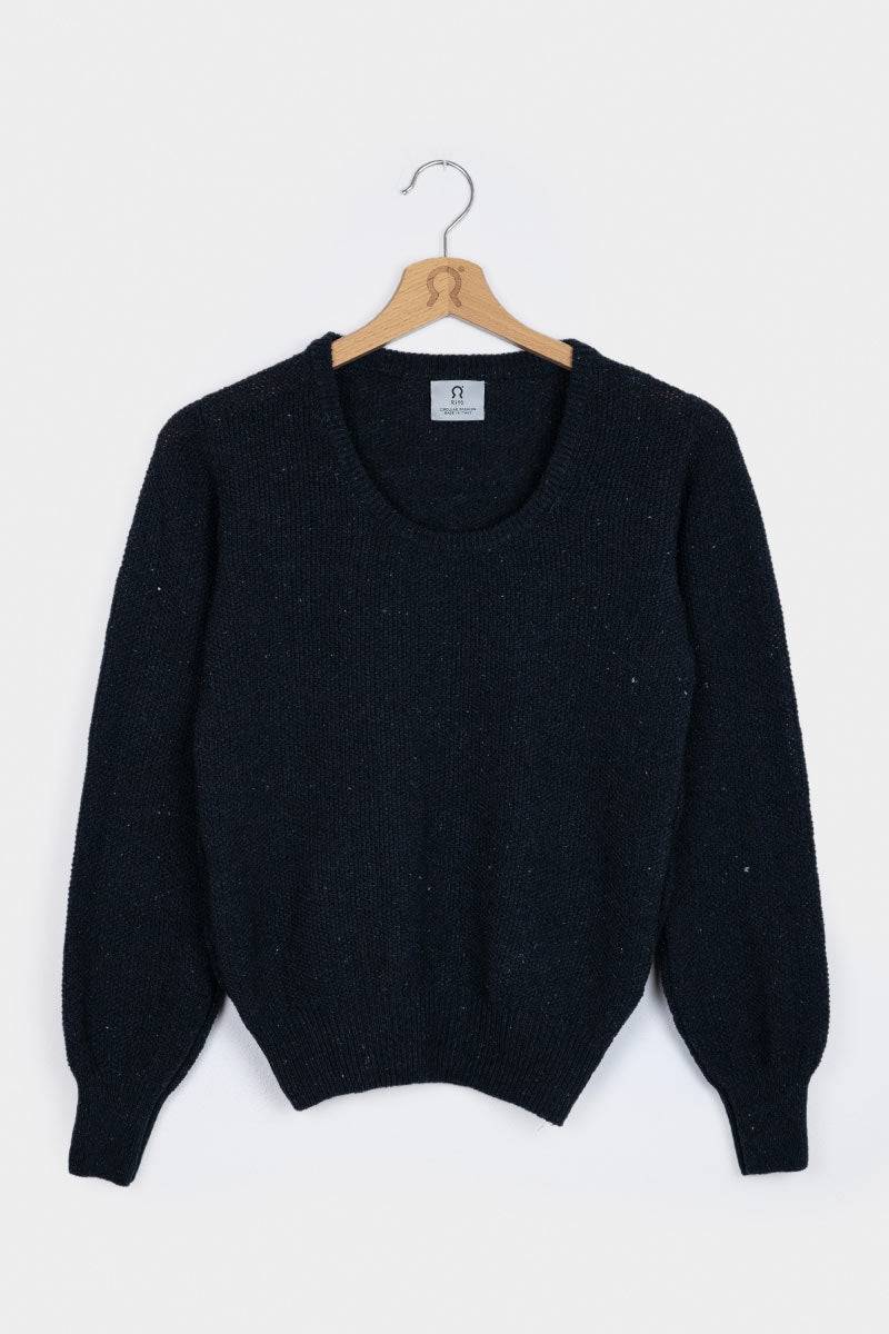 Rifò GRAZIA Maglia Donna Cotone Jeans rigenerato Fino al 60% di sconto