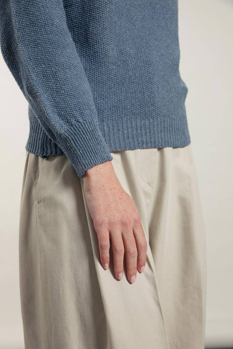 Rifò GRAZIA Maglia Donna Cotone Jeans rigenerato Only for today