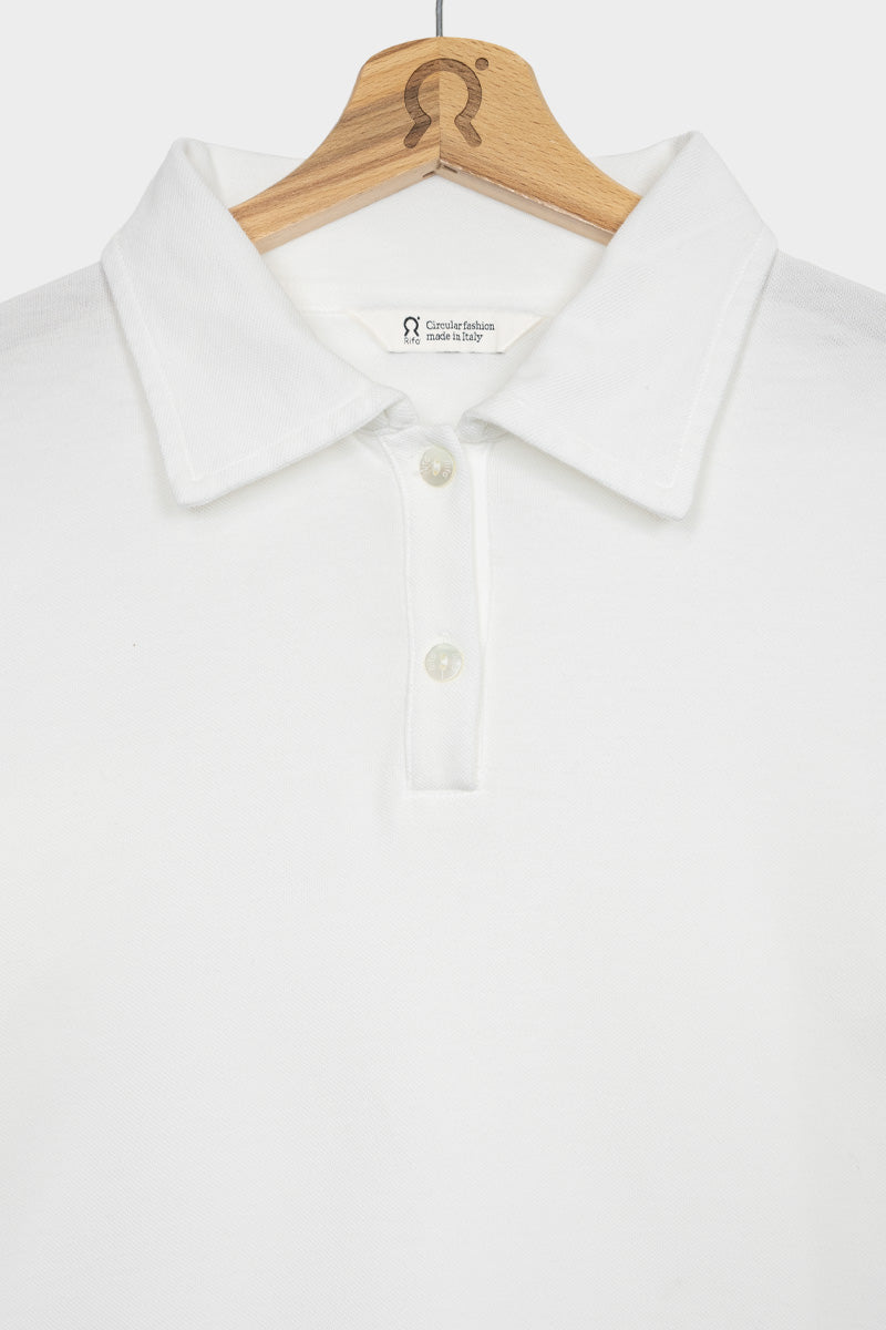 Rifò LUDO Maglia Polo Donna Cotone Rigenerato Super sconto