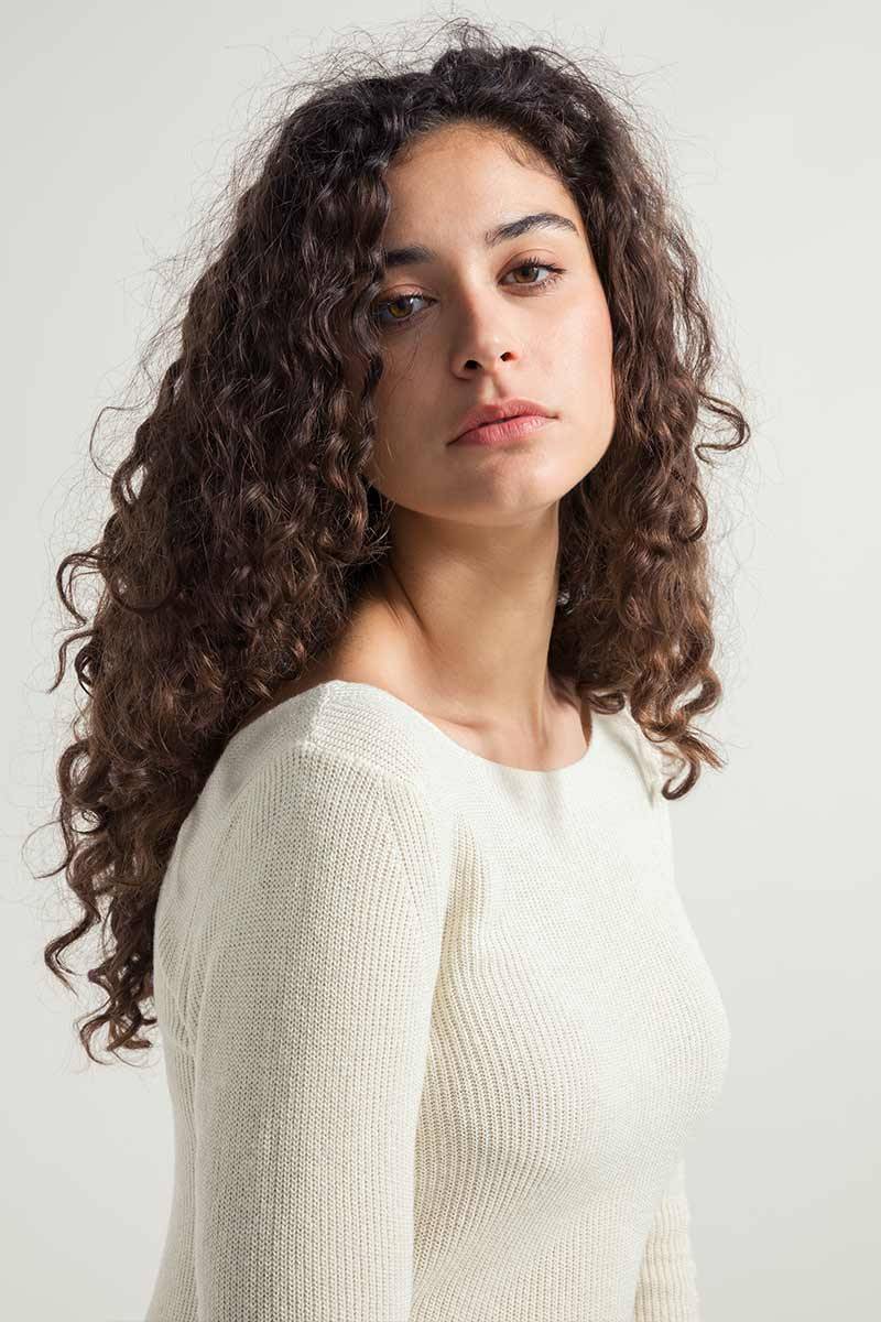 Rifò GISELLE Maglia Donna Seta Rigenerata Officina