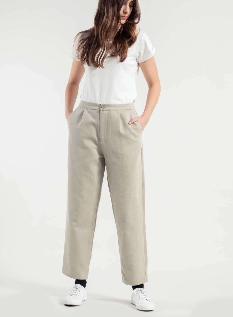 Rifò NOVILIA Pantaloni Donna Cotone Rigenerato Black Friday Prezzi