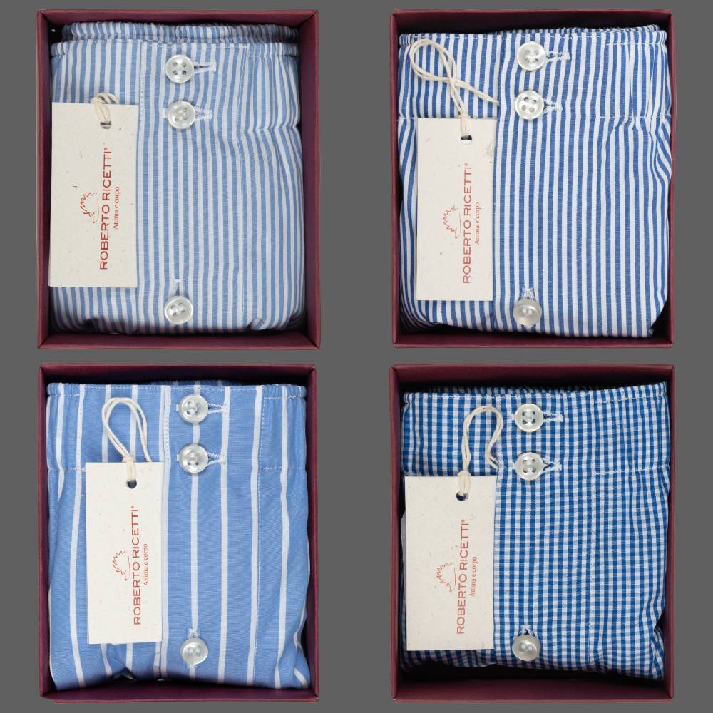 Roberto Ricetti SET "BLUE" - BOXER SUPPORT DB1 - SIZE 54 Vendite Flash