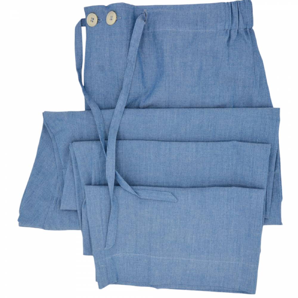 Roberto Ricetti PIGIAMA VENEZIA - CHAMBRAY PROFILO ROSSO Presa