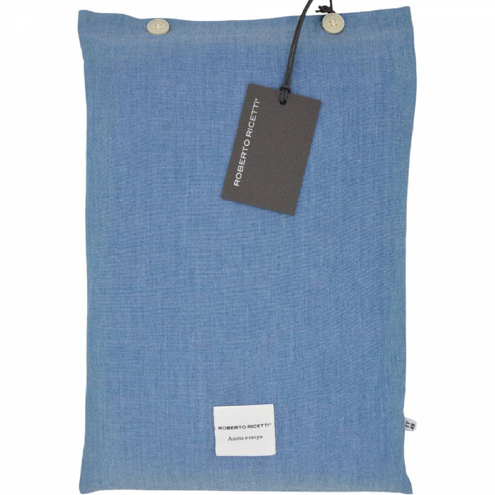 Roberto Ricetti PIGIAMA VENEZIA - CHAMBRAY PROFILO ROSSO Presa