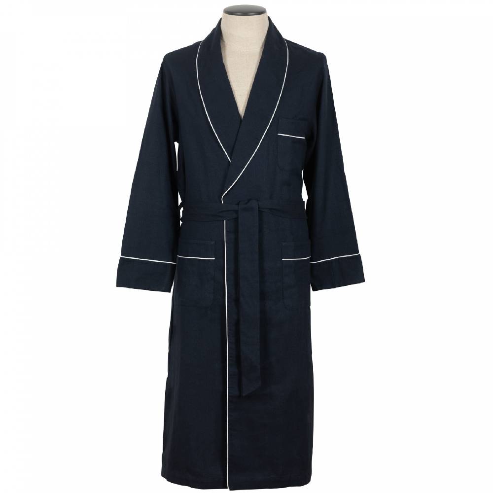 Roberto Ricetti VESTAGLIA UOMO LUNGA - BLU COTONE CALDO Offerte