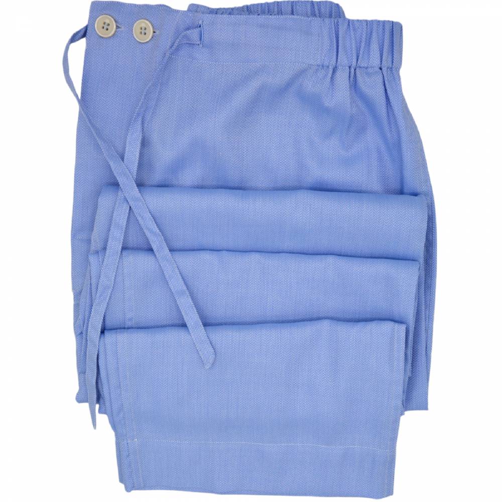 Roberto Ricetti PIGIAMA VENEZIA - CHEVRON AZZURRO - PROFILO VERDE Pezzi Unici