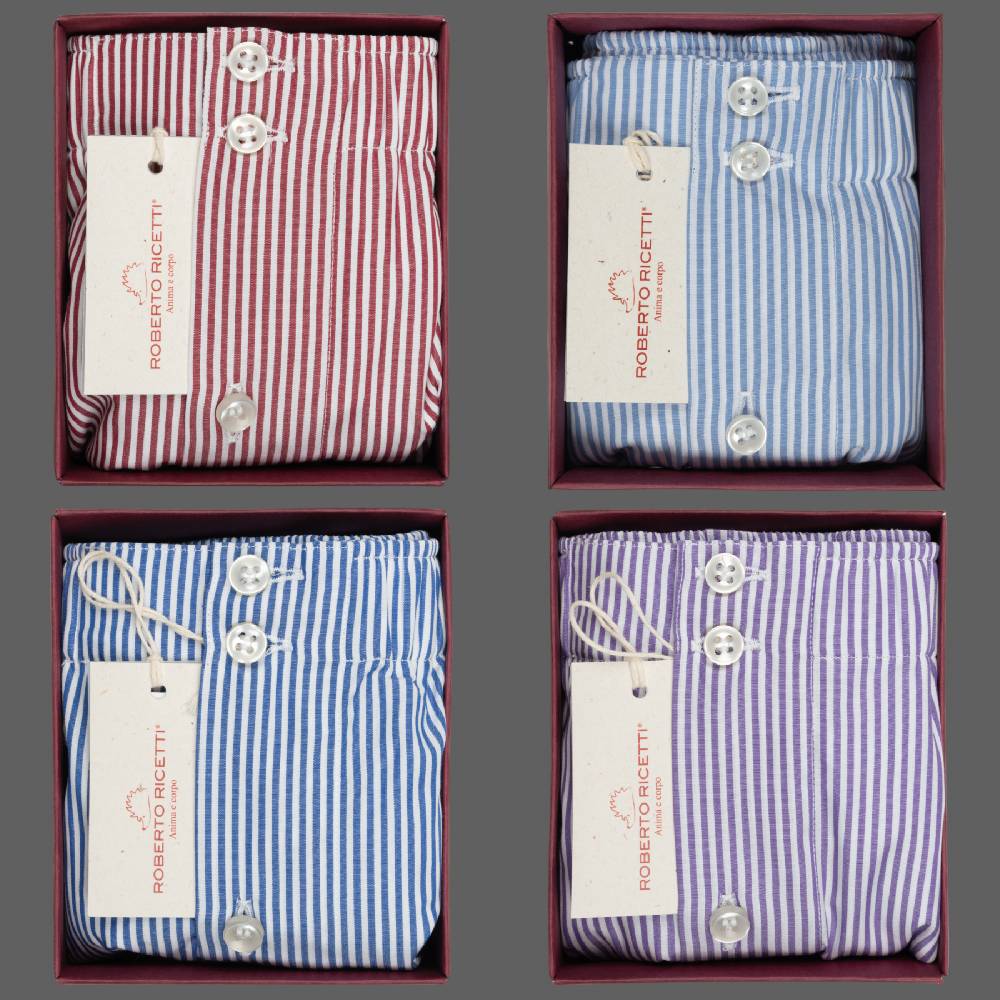 Roberto Ricetti SET "STRIPE" - BOXER SUPPORT DB1 - SIZE 58 Convenienza