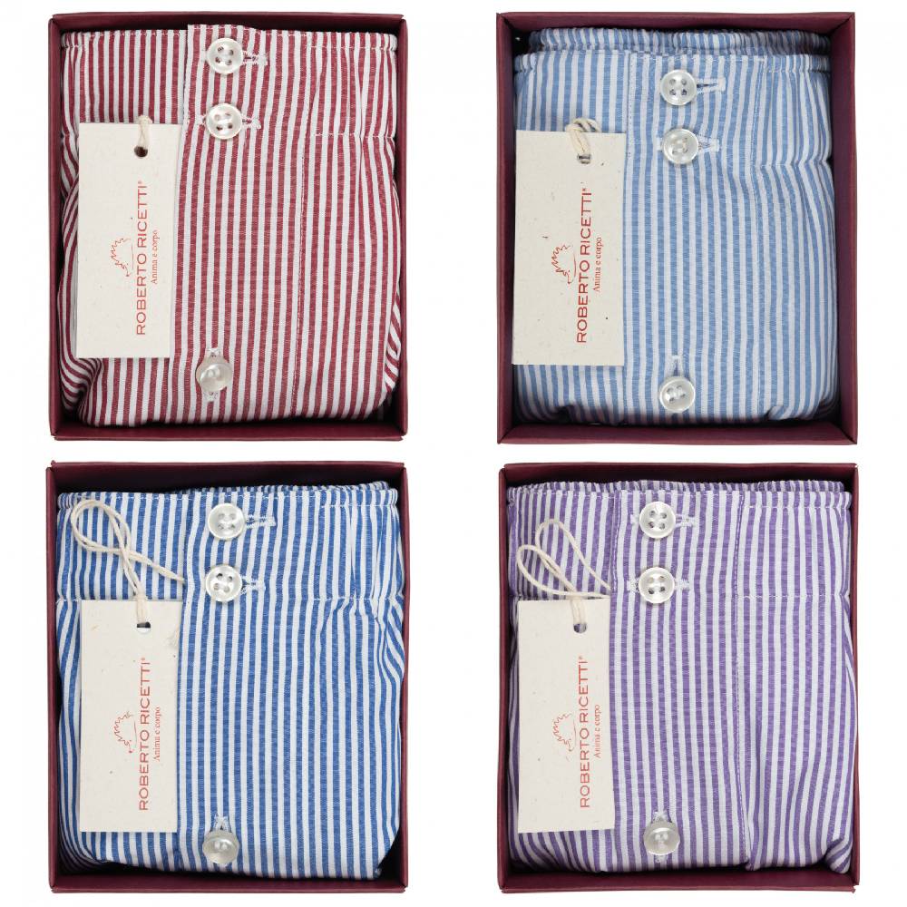 Roberto Ricetti SET "STRIPE" - BOXER SUPPORT DB1 - SIZE 58 Convenienza