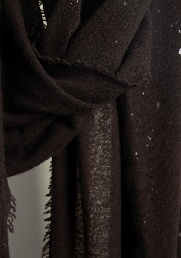 Rose & Lini FALIERO SARTI CASHMERE “ARIEL” ESPRESSO STOLE Affare Del Giorno