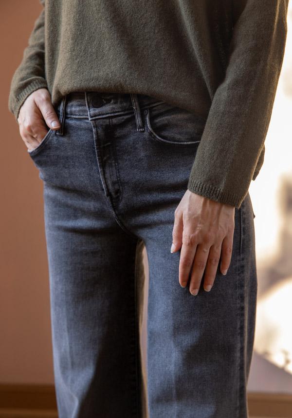 Rose & Lini MOTHER DENIM “THE TWISTER HEEL” STONE JEANS Spedizione Gratuita