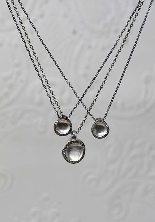 Rose & Lini ROSAMARIA SMALL COGNAC DIAMONDS PENDANT NECKLACE Hotsell
