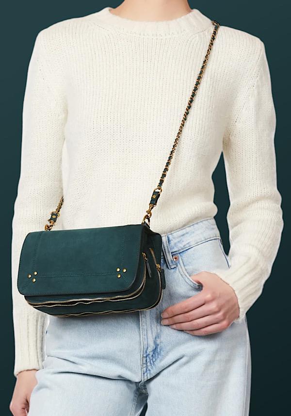 Rose & Lini JÉRÔME DREYFUSS “BOBI” IMPRIMÈ CROCO CANARD BAG Latest fashion