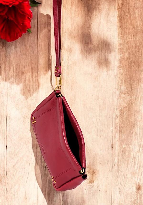 Rose & Lini JÉRÔME DREYFUSS “CLAP M” RUBY CLUTCH BAG Sconti VIP