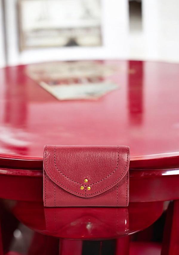 Rose & Lini JÉRÔME DREYFUSS “HELMUT PM” RUBY WALLET Super Saving Price