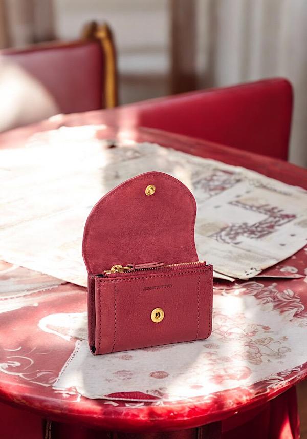 Rose & Lini JÉRÔME DREYFUSS “HELMUT PM” RUBY WALLET Super Saving Price