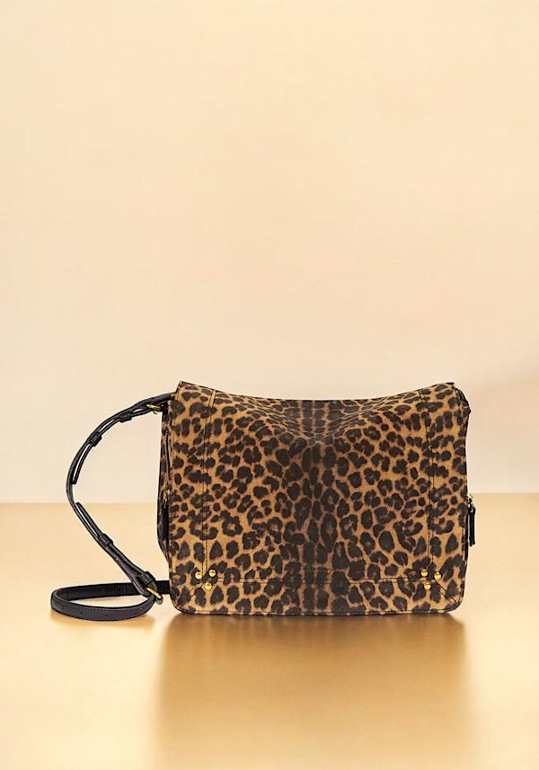 Rose & Lini JÉRÔME DREYFUSS “IGOR” LEOPARD SUEDE LEATHER BAG Rilascio limitato