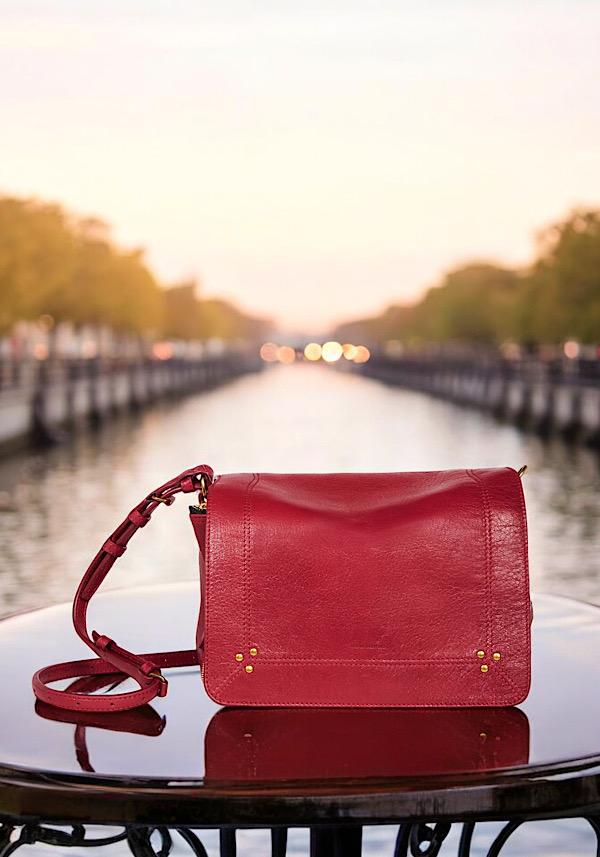 Rose & Lini JÉRÔME DREYFUSS “IGOR” RUBY LEATHER BAG Ultimi tre giorni