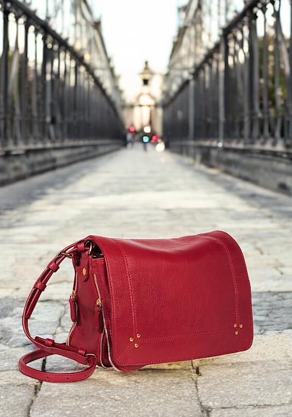 Rose & Lini JÉRÔME DREYFUSS “IGOR” RUBY LEATHER BAG Ultimi tre giorni