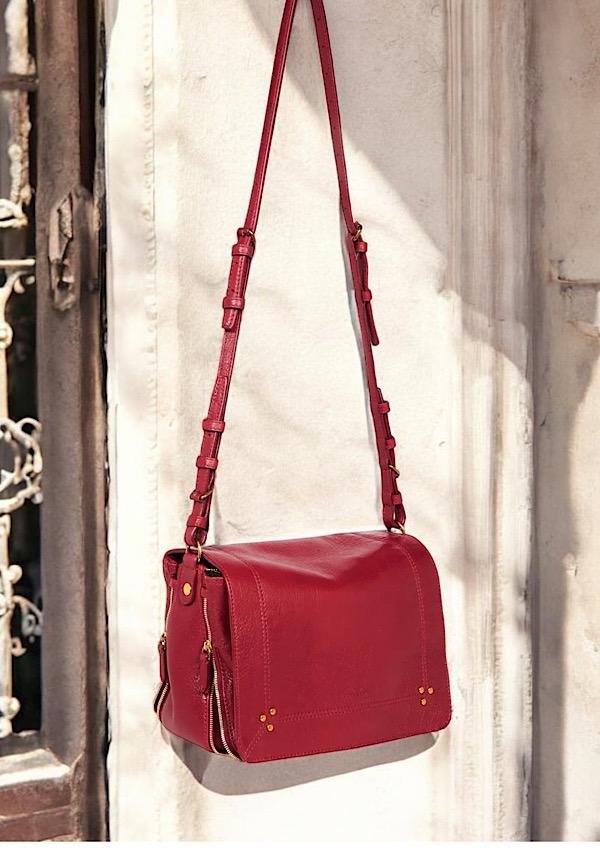 Rose & Lini JÉRÔME DREYFUSS “IGOR” RUBY LEATHER BAG Ultimi tre giorni
