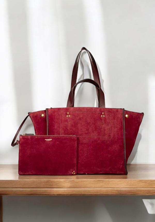 Rose & Lini JÉRÔME DREYFUSS “LEON M” BURGUNDY BAG ACQUISTA ORA