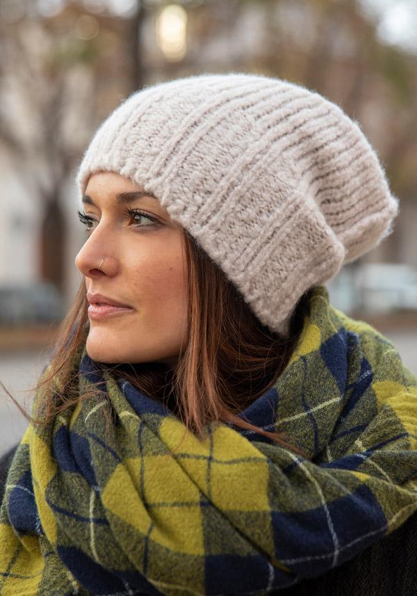 Rose & Lini DANIELAPI CASHMERE & SILK “IGLOO” DUST BEANIE Trasporto libero internazionale