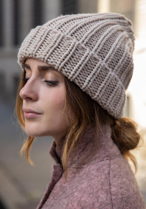 Rose & Lini DANIELAPI MERINO’S WOOL “PUNTO PANNOCCHIA” PORRIDGE BEANIE Limitato a 3 giorni