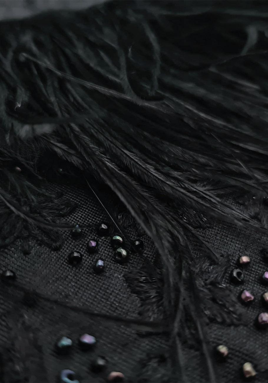 Rose & Lini AN AN LONDREE SILK “DOUBLE BAG WFO” BLACK Promozione Limitata