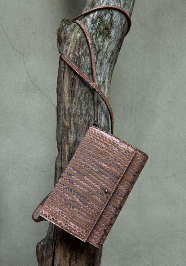 Rose & Lini SIMONA TAGLIAFERRI NUDE PYTHON POCHETTE BAG Shopping Online