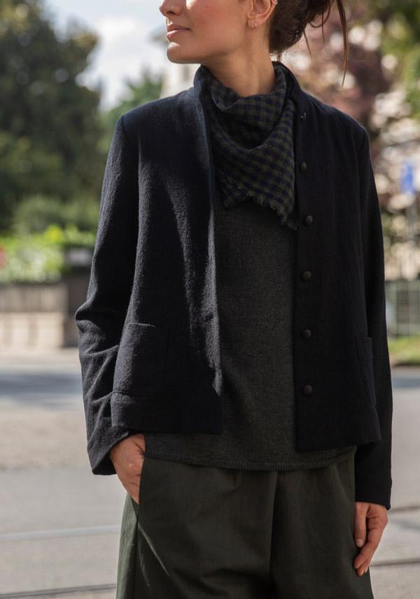 Rose & Lini APUNTOB CASHMERE “STOLE 1908” FOREST GREEN Offerta settimanale
