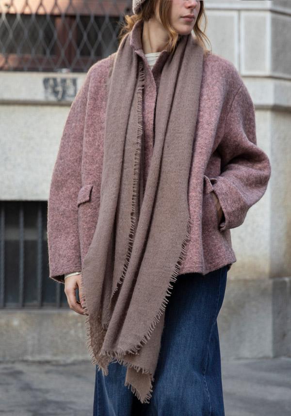 Rose & Lini MIRROR IN THE SKY CASHMERE “OPEN KNITTED” EPIDERMIS SCARF Latest stili