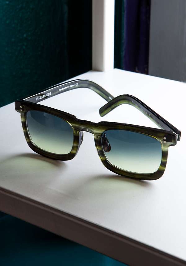 Rose & Lini DELIRIOUS “MAHARAJA” #3 GREEN SUNGLASSES Duty-free