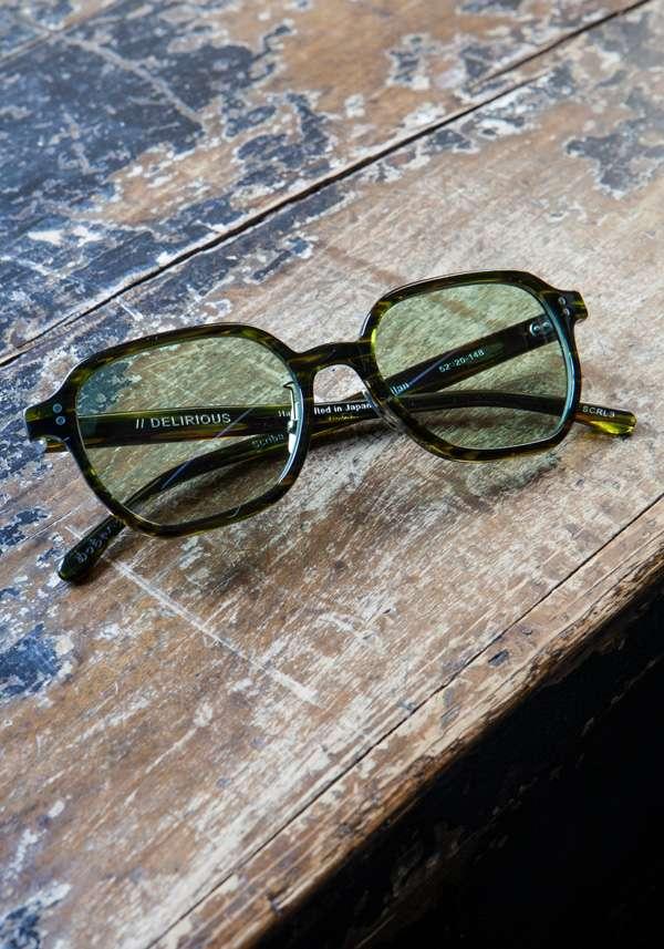 Rose & Lini DELIRIOUS “SCRIBA L” #3 GREEN SUNGLASSES 50% di sconto per tempo limitato
