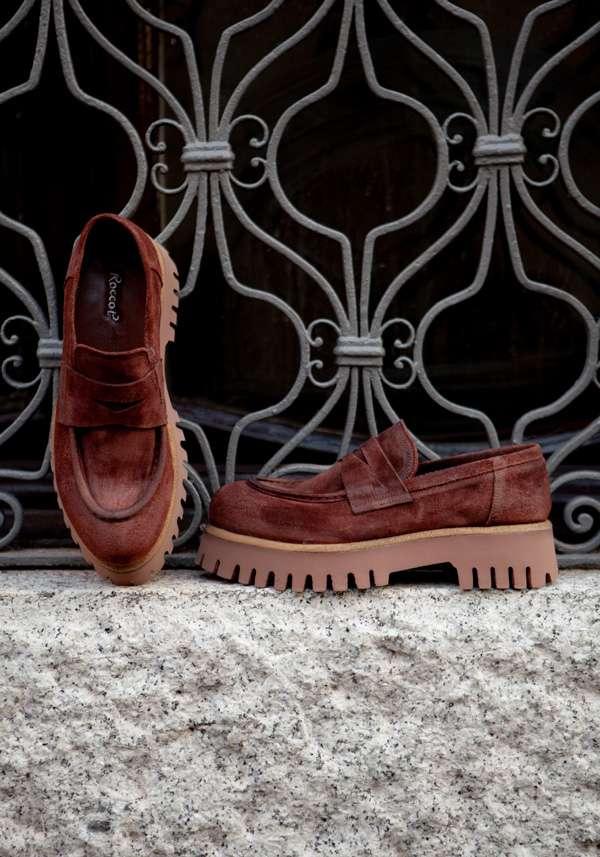Rose & Lini ROCCO P. “BOCCADORO” SUEDE LOAFERS Offerta