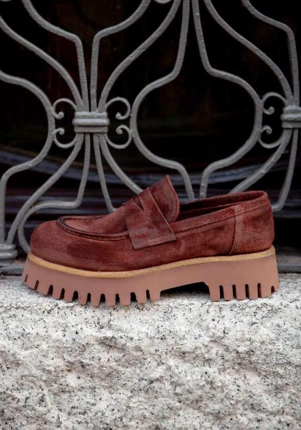 Rose & Lini ROCCO P. “BOCCADORO” SUEDE LOAFERS Offerta