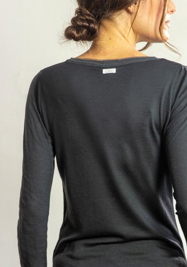 Rose & Lini ANTIPAST WOOL “T-SHIRT KNT30S” CHARCOAL Outlet