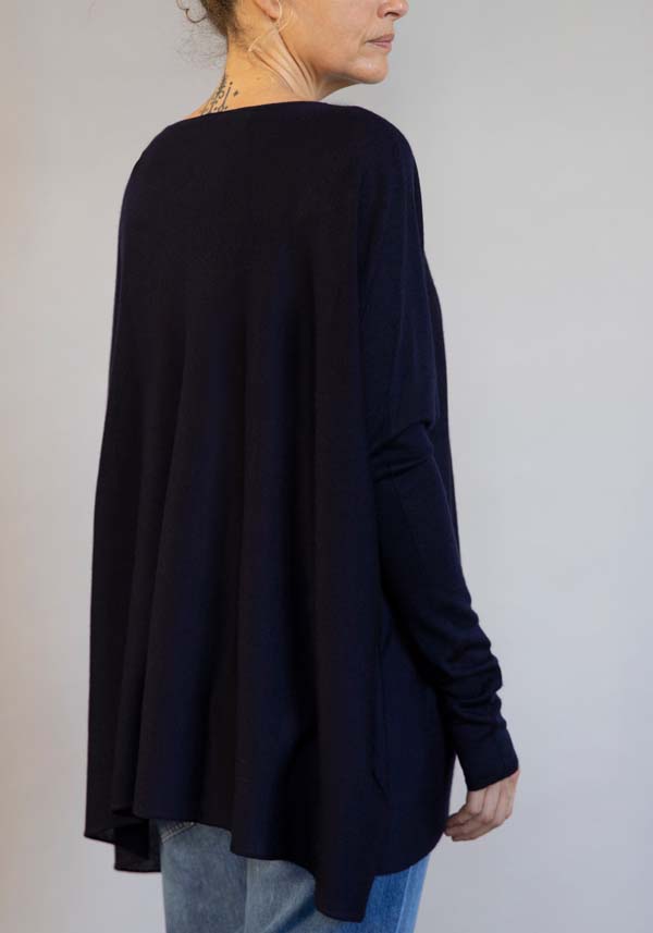 Rose & Lini FISSORE CASHMERE “ZURIGO” NAVY PULL Saldi