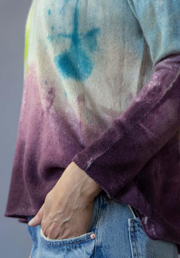 Rose & Lini FISSORE CASHMERE KNIT “BRUCO 09” SKY Offerte