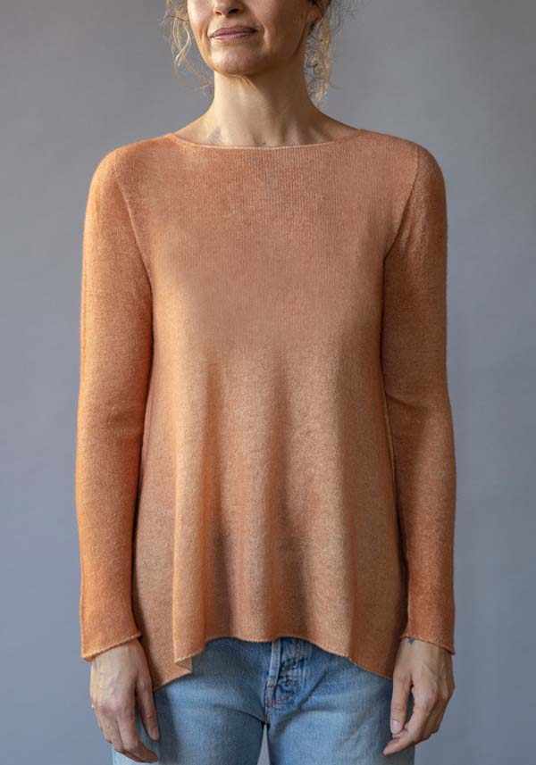 Rose & Lini FISSORE CASHMERE KNIT “BRUCO 12” PEACH Hotsell