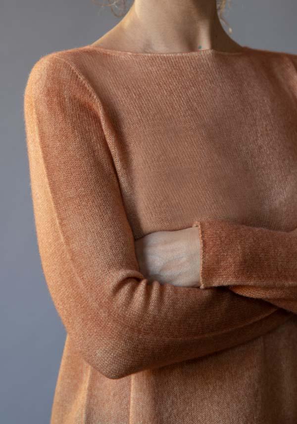 Rose & Lini FISSORE CASHMERE KNIT “BRUCO 12” PEACH Hotsell