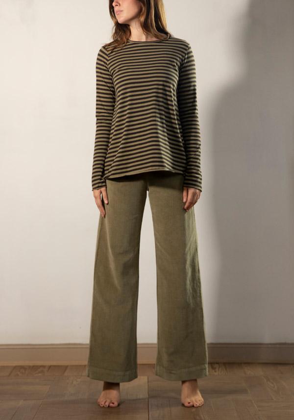 Rose & Lini LABO ART COTTON “JEPPE” BONSAI STRIPED T-SHIRT Negozio online di fabbrica