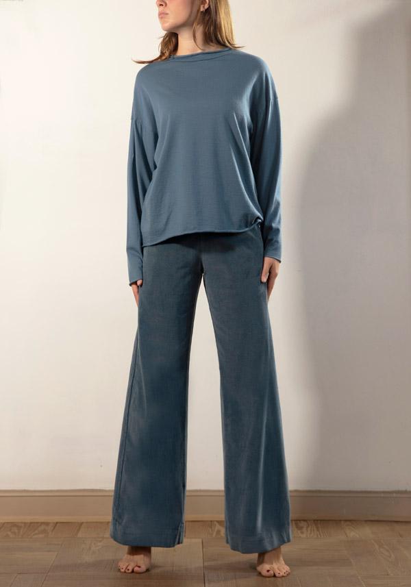 Rose & Lini LABO ART COTTON “DIANA” PANTS ALASKA Comprare a buon mercato