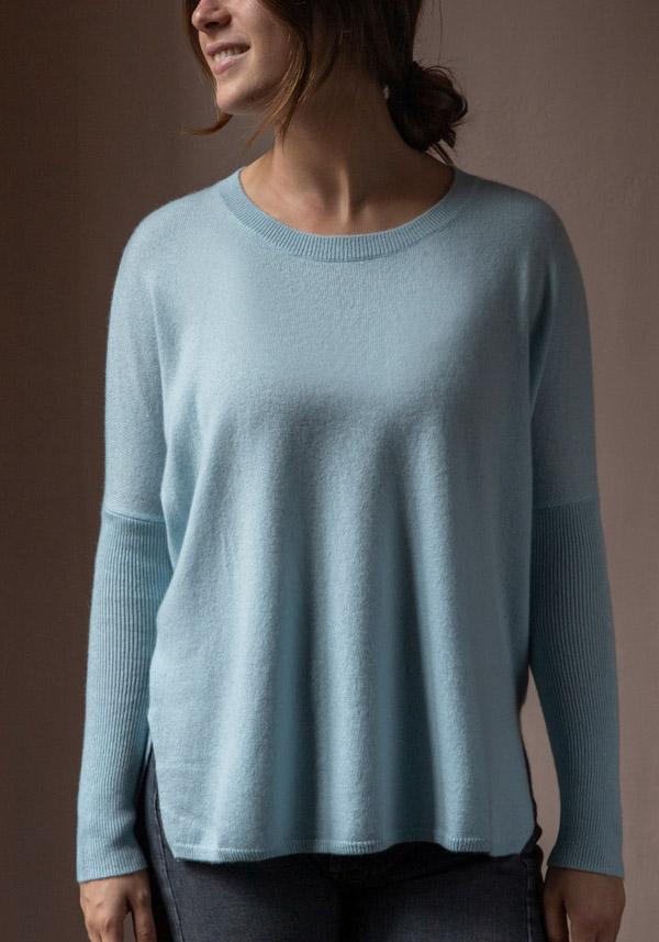 Rose & Lini ABSOLUT CASHMERE “PONCHO ASTRID” WATER Offerta natalizia