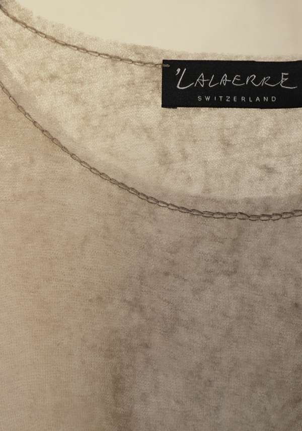Rose & Lini LALAERRE CASHMERE “FRINGES PONCHO” BEIGE Offerta Giorno del Papà