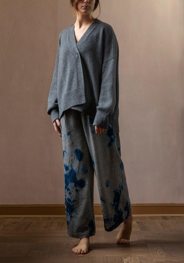 Rose & Lini OYUNA CASHMERE “CARDIGAN AIRE” SLATE GREY Latest fashion