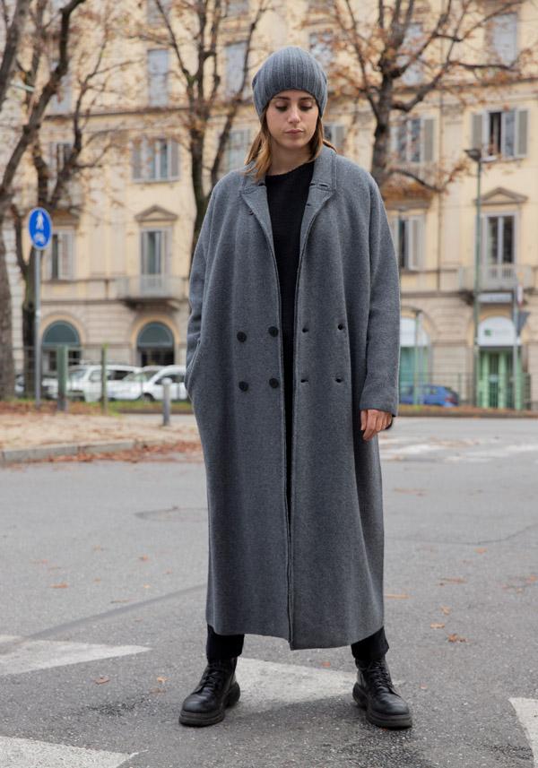 Rose & Lini OYUNA CASHMERE “ITUMI” SLATE GREY COAT Online Outlet