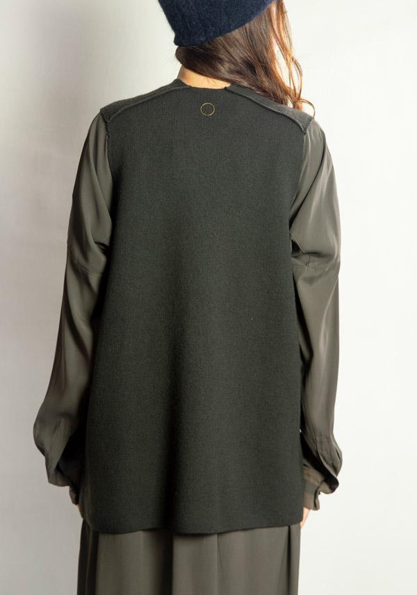 Rose & Lini OYUNA REVERSIBLE CASHMERE “JACKET MUNDAT” FOREST & OCEAN Lightning offer