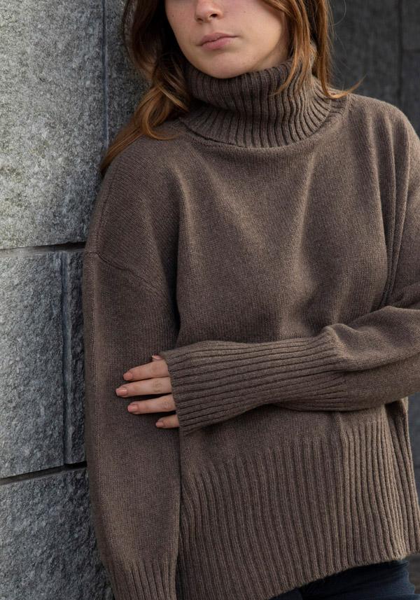 Rose & Lini FRIDA ZAZOU CASHMERE “DANTE” TEAK SWEATER Offerte giornaliere