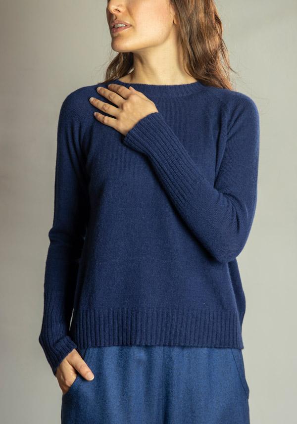 Rose & Lini THAT’S ALYKI CASHMERE “CORINNE” NEPTUNE SWEATER Offerte speciali