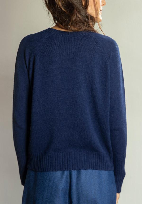 Rose & Lini THAT’S ALYKI CASHMERE “CORINNE” NEPTUNE SWEATER Offerte speciali