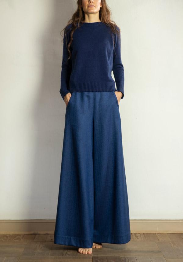 Rose & Lini THAT’S ALYKI CASHMERE “CORINNE” NEPTUNE SWEATER Offerte speciali